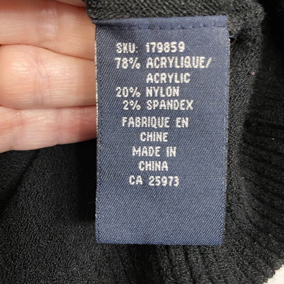 Studio London Women’s Size Large Black Knit Sweater Top Shirt - Picture 4 of 8